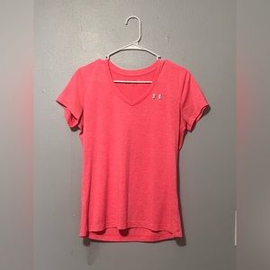 Pink dry-fit t shirt, Brand: Under Armor, Size: Small